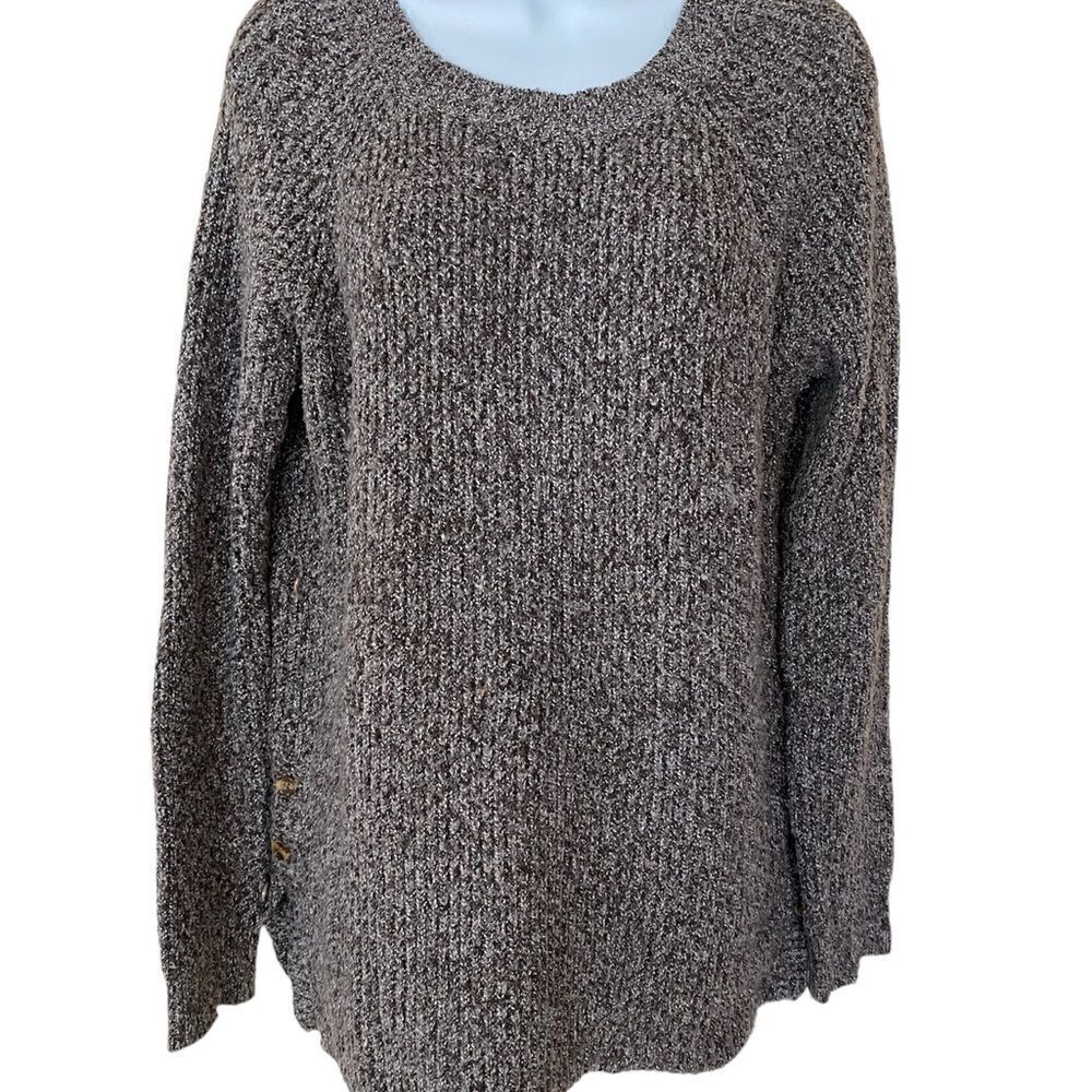 Pink Clover Ribbed Long Sleeve Sweater